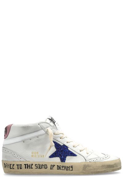 Golden Goose Deluxe Brand Mid Star Sequin-Embellished Sneakers