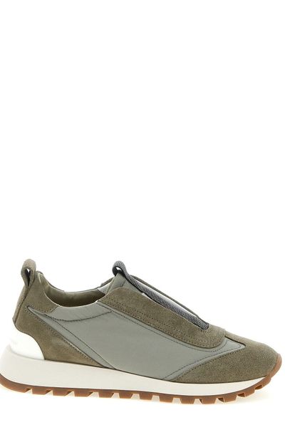 Brunello Cucinelli Monili Detailed Slip-On Sneakers