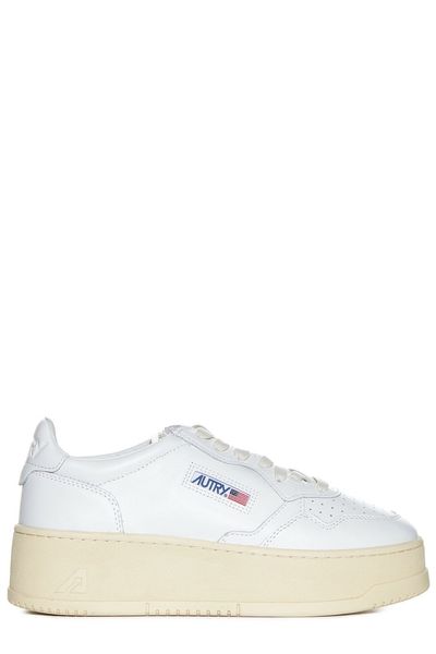 Autry Medalist Logo Embroidered Platform Sneakers