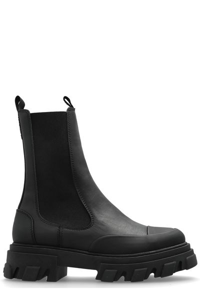 Ganni Round Toe Chelsea Boots