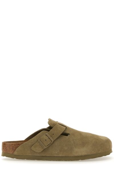 Birkenstock Boston Buckle Detailed Slip-On Slippers