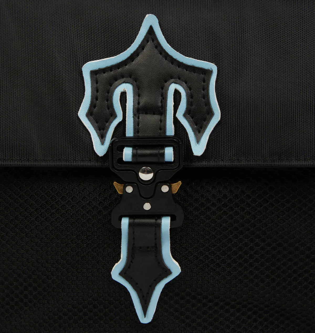 Black & Ice Blue Irongate Messenger Bag 1.0