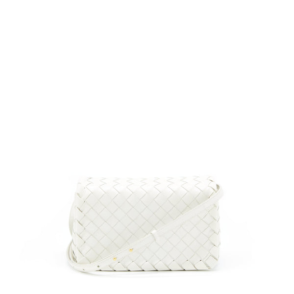 BOTTEGA VENETA CROSSBODY BAG  INTRECCIATO WHITE