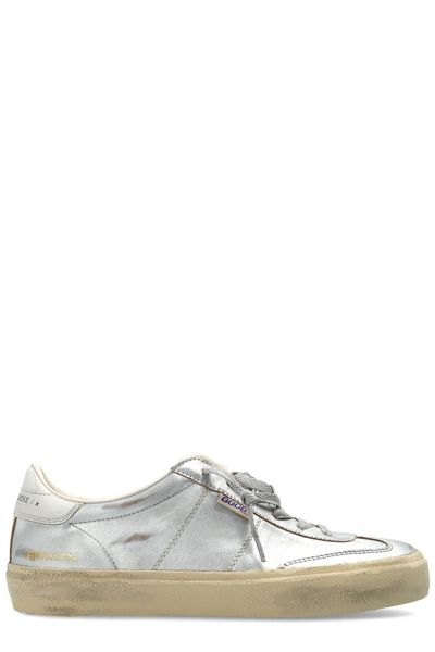 Golden Goose Deluxe Brand Soul Star Metallic Lace-Up Sneakers