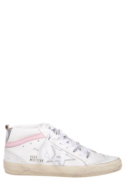 Golden Goose Deluxe Brand Mid-Star Lace-Up Sneakers