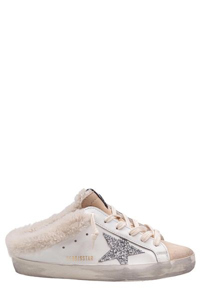 Golden Goose Deluxe Brand Glittered Star Shearling Sabots