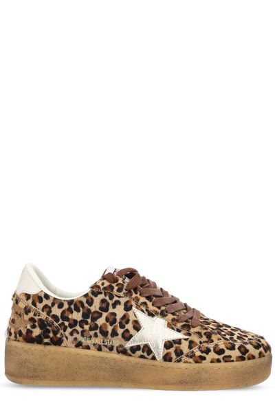 Golden Goose Deluxe Brand Ballstar Leopard Printed Sneakers