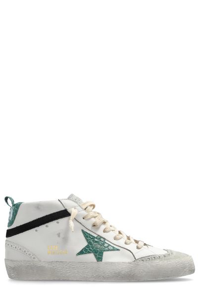 Golden Goose Deluxe Brand Mid Star Lace-Up Sneakers