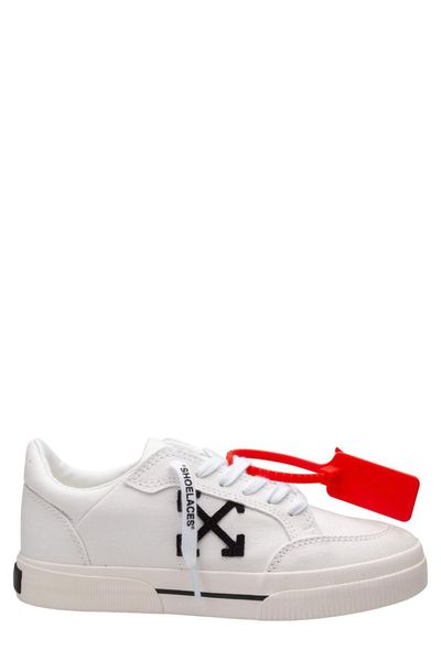 Off-White Vulcanized Lace-Up Sneakers
