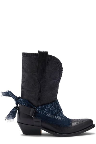 Golden Goose Deluxe Brand Wish Star Scarf Detailed Ankle Boots