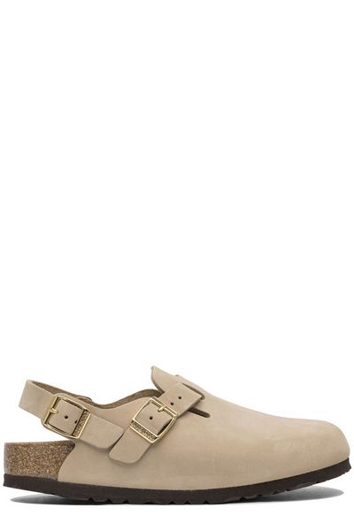 Birkenstock Buckle Detailed Round Toe Sandals