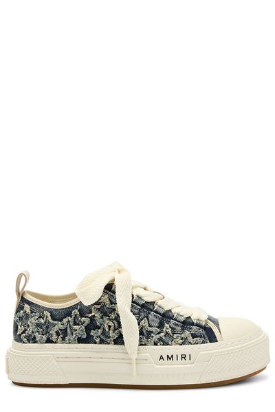 Amiri Distressed Denim Low-Top Sneakers