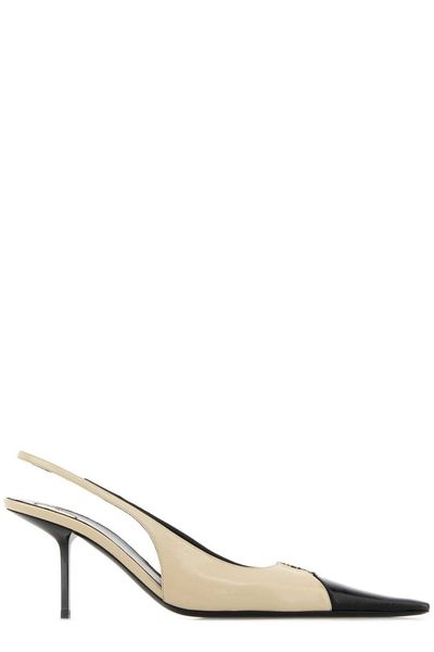 Saint Laurent Babylone Breteuil Slingback Pumps
