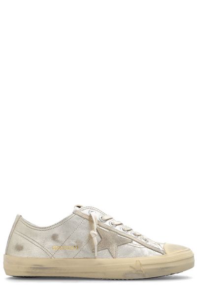 Golden Goose Deluxe Brand V-Star 2 Metallic Low-Top Sneakers