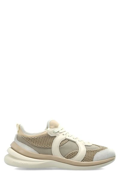 Ferragamo Gancini Mesh Detailed Sneakers