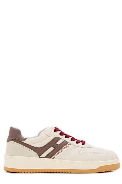 Hogan H630 Logo Patch Lace-Up Sneakers