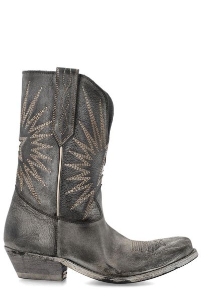 Golden Goose Deluxe Brand Wishstar Embroidered Western Boots