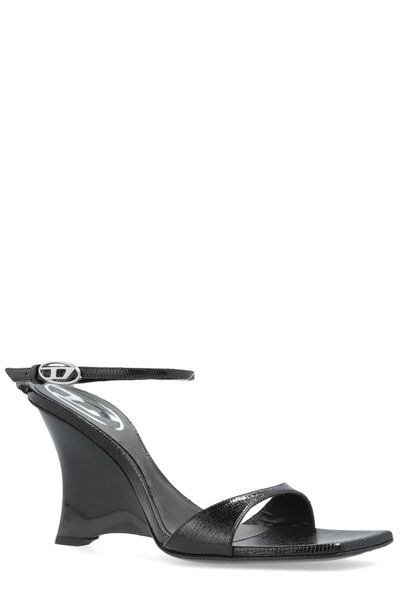 Diesel D-Amber Wedge Sandals