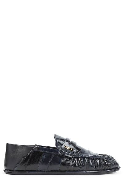 Saint Laurent Le Loafer Logo Plaque Slip-On Loafers