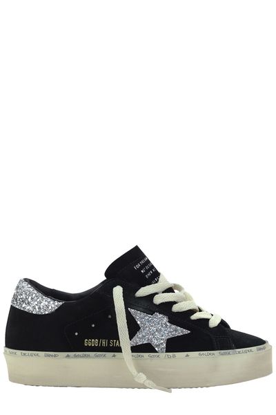 Golden Goose Deluxe Brand Hi Star Glittered Sneakers