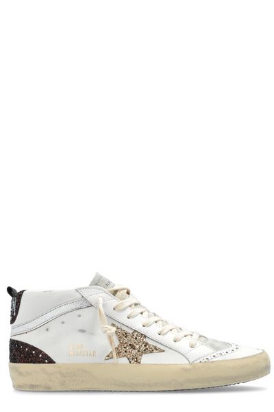Golden Goose Deluxe Brand Star Glittered Lace-Up Sneakers