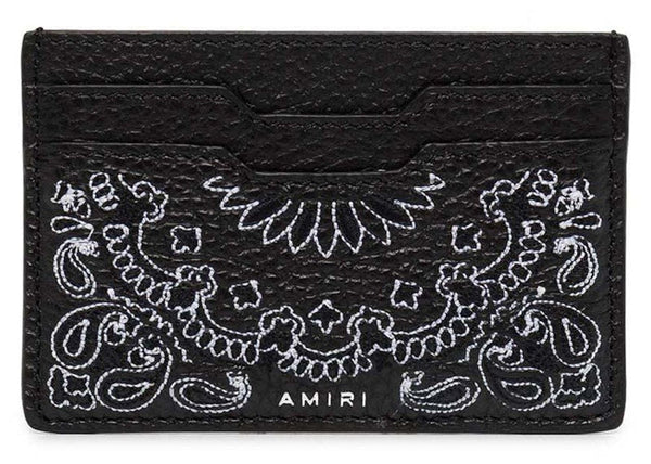 Pebbled Bandana Card Holder Black