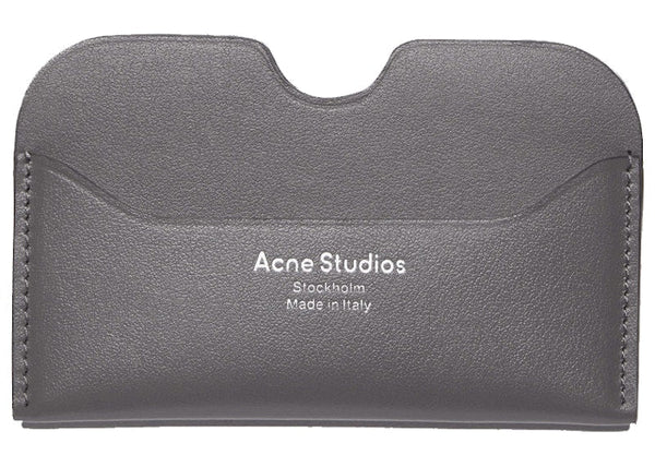 Leather Card Case Dark Grey
