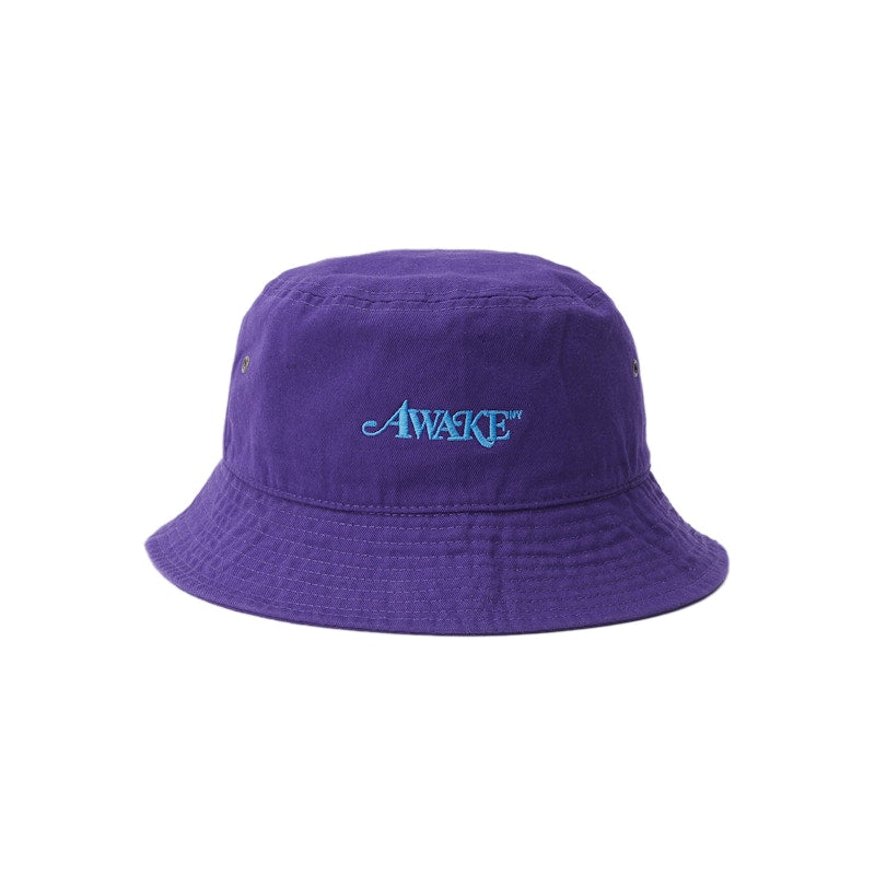 Awake Classic Logo Bucket Hat Purple