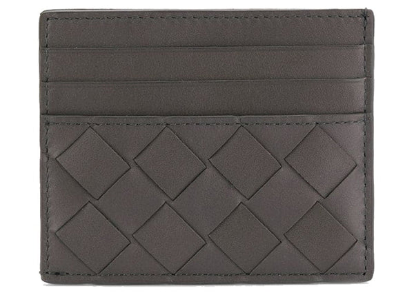 Intrecciato Weave Cardholder Black
