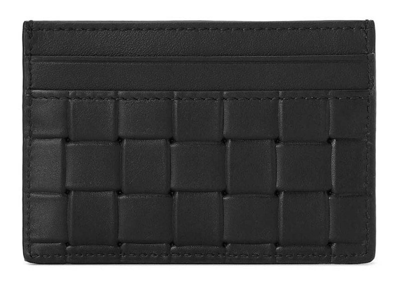 Printed Intrecciato Card Case Black