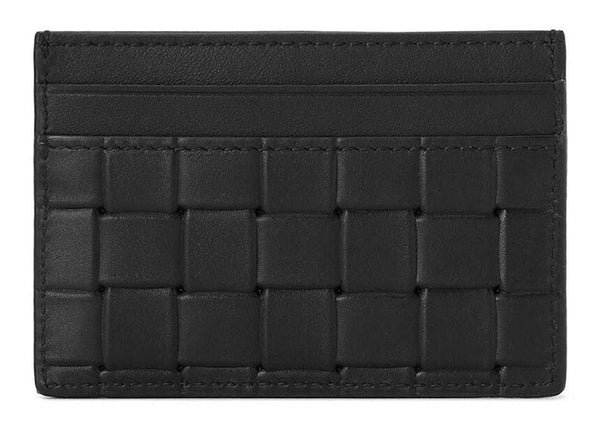 Printed Intrecciato Card Case Black