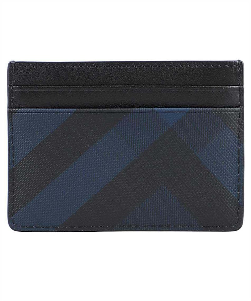 Check Card Case Navy
