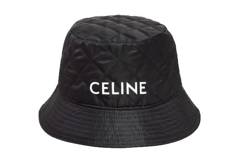 Celine Bucket Hat In Vinyl Twill Black