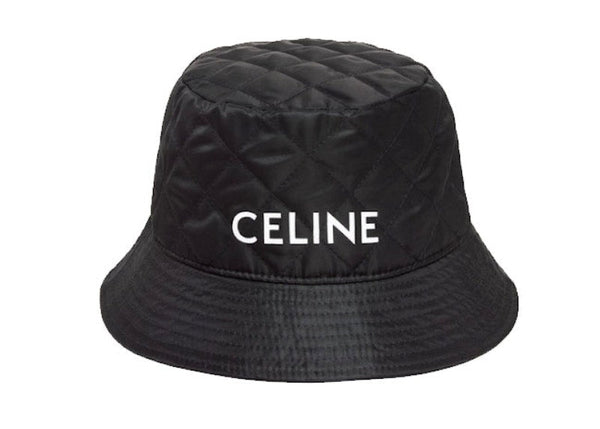 Celine Bucket Hat In Vinyl Twill Black