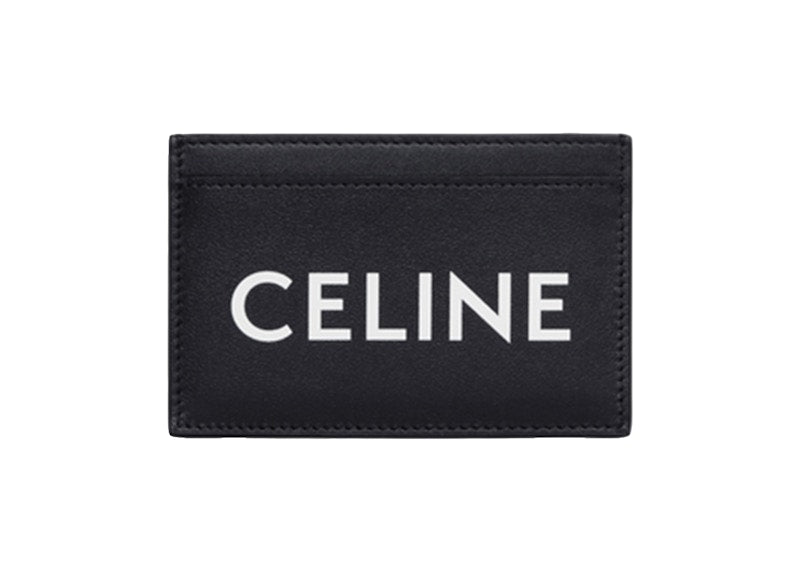 Celine Print Card Holder (2 Slot) Black White