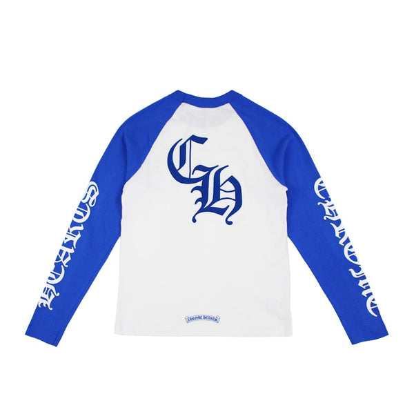 Chrome Hearts CH Baseball Shirt White/Blue