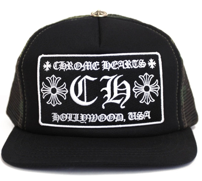 Chrome Hearts CH Hollywood Trucker Hat Black/Camo