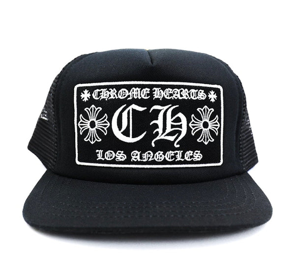 Chrome Hearts CH Los Angeles Trucker Hat Black/Black