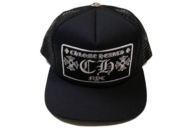 Chrome Hearts CH New York City Trucker Hat Black/Black