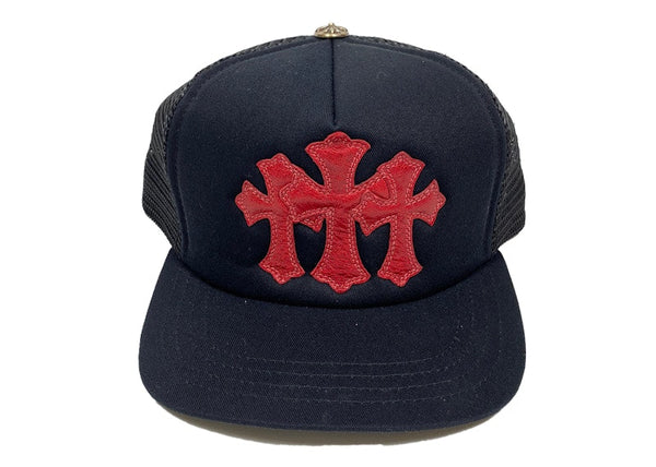 Chrome Hearts Cemetery Trucker Hat Black/Red