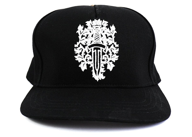 Chrome Hearts Dagger Denim Baseball Hat Black/White