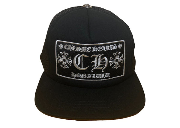 Chrome Hearts Honolulu Exclusive CH Trucker Hat Black/black