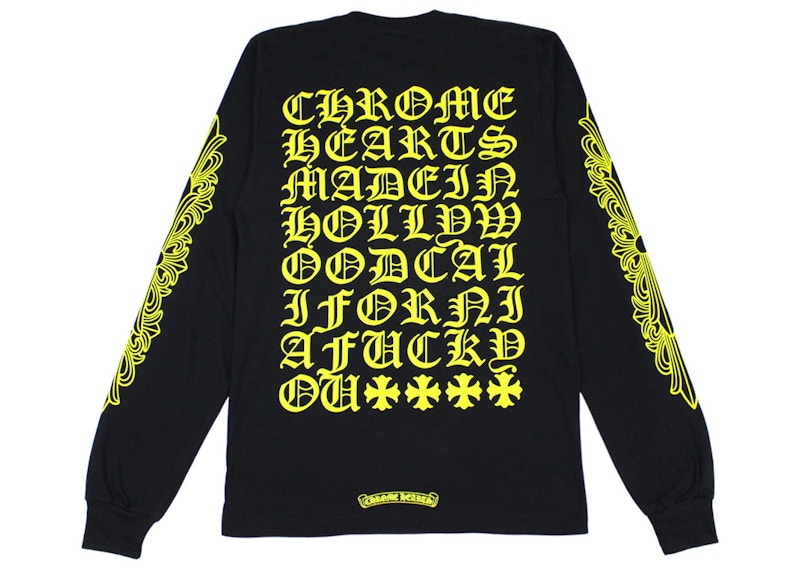 Chrome Hearts Made in Hollywood L/S T-shirt Black/Yellow