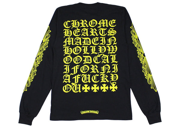 Chrome Hearts Made in Hollywood L/S T-shirt Black/Yellow