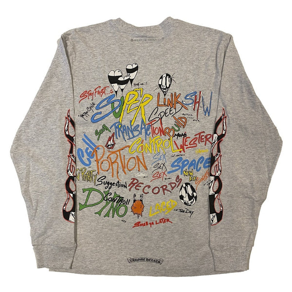 Chrome Hearts Matty Boy Brain L/S T-shirt Heather Grey