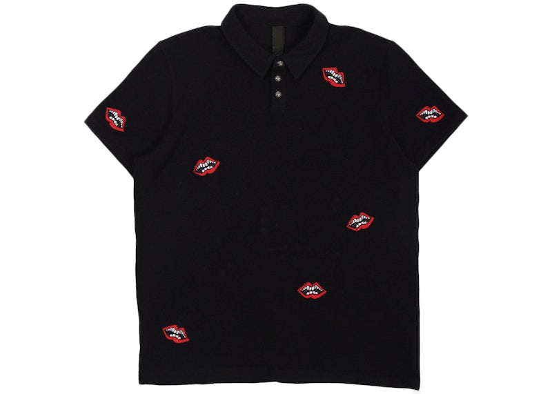 Chrome Hearts Matty Boy Chomper Polo Shirt Black