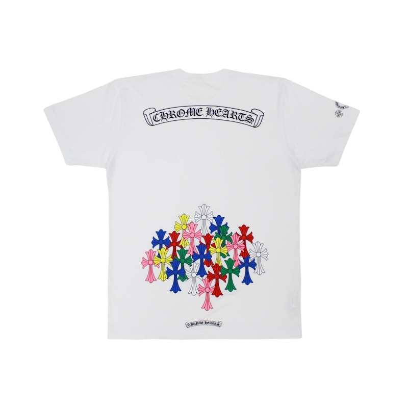 Chrome Hearts Multi Color Cross T-shirt White