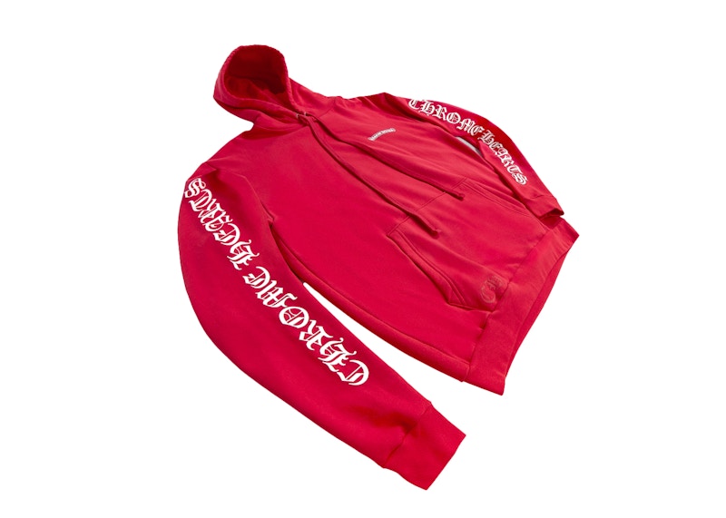 Chrome Hearts Red Hoodie Red/White