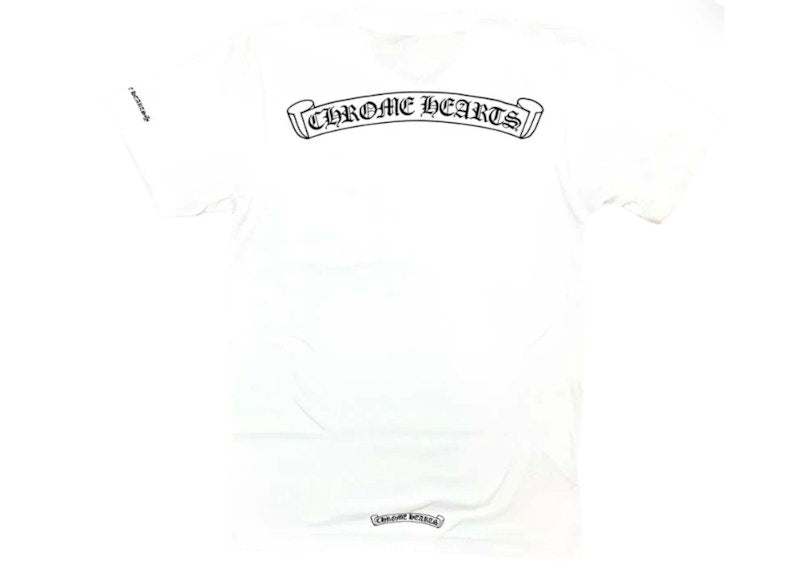 Chrome Hearts Scroll Logo Pocket T-shirt White