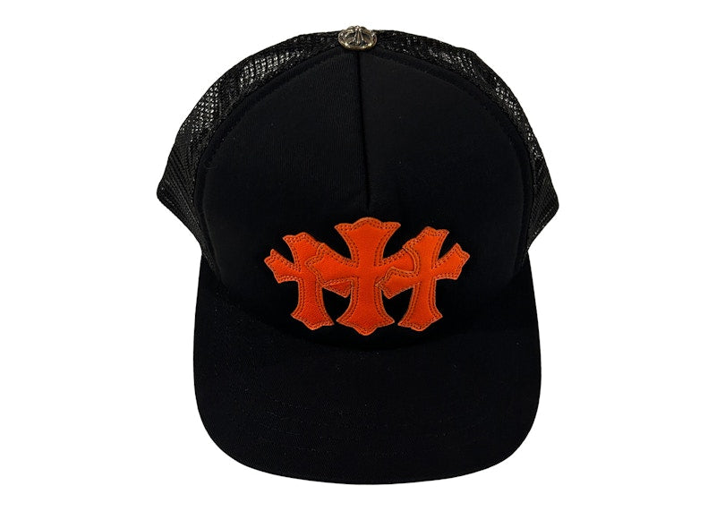 Chrome Hearts St. Barth's Cemetery Exclusive Trucker Hat Black/Orange